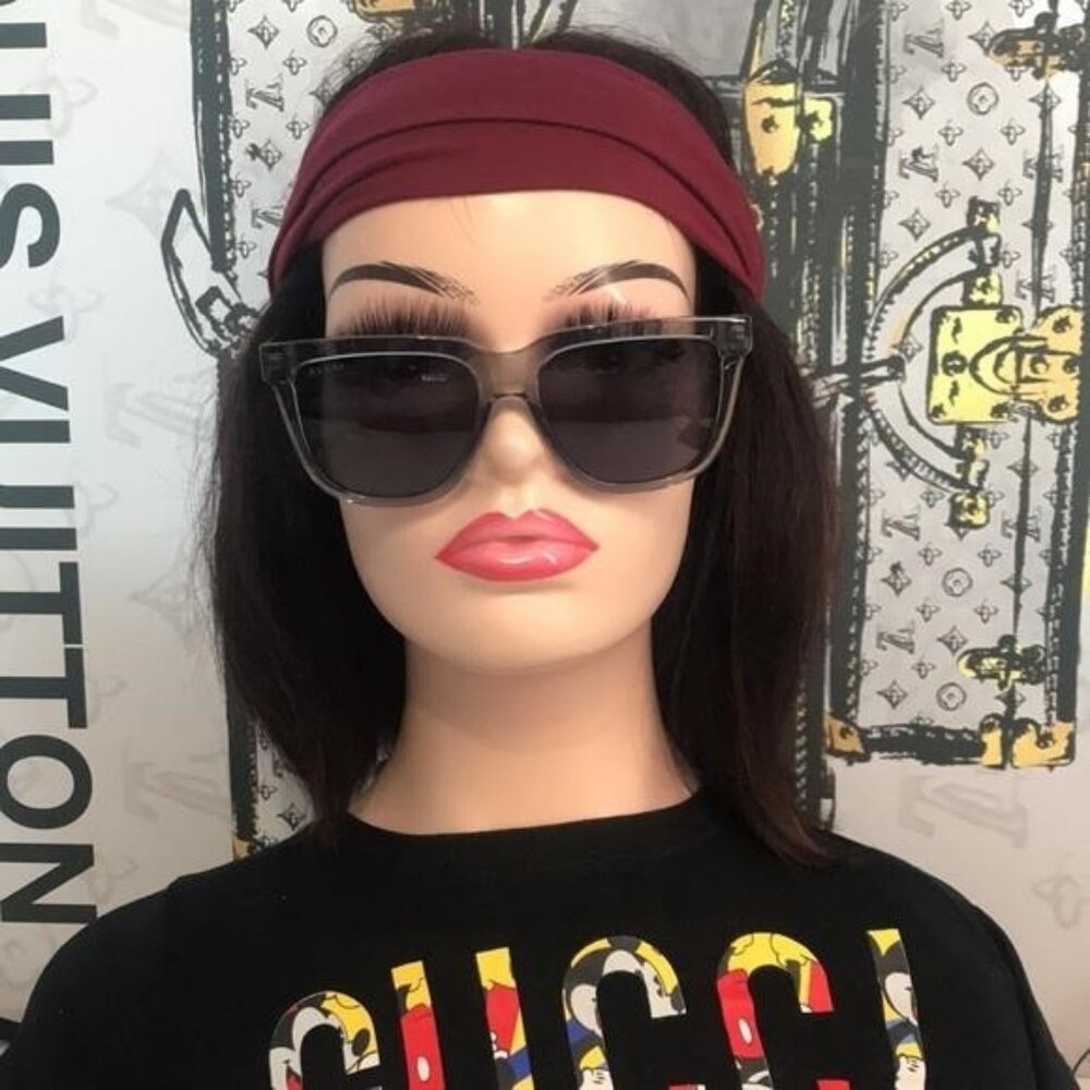 New Authentic Gucci GG0564S 003 Light Blue Cat-Eye Sunglasses Blue Lenses - Picture 9 of 15